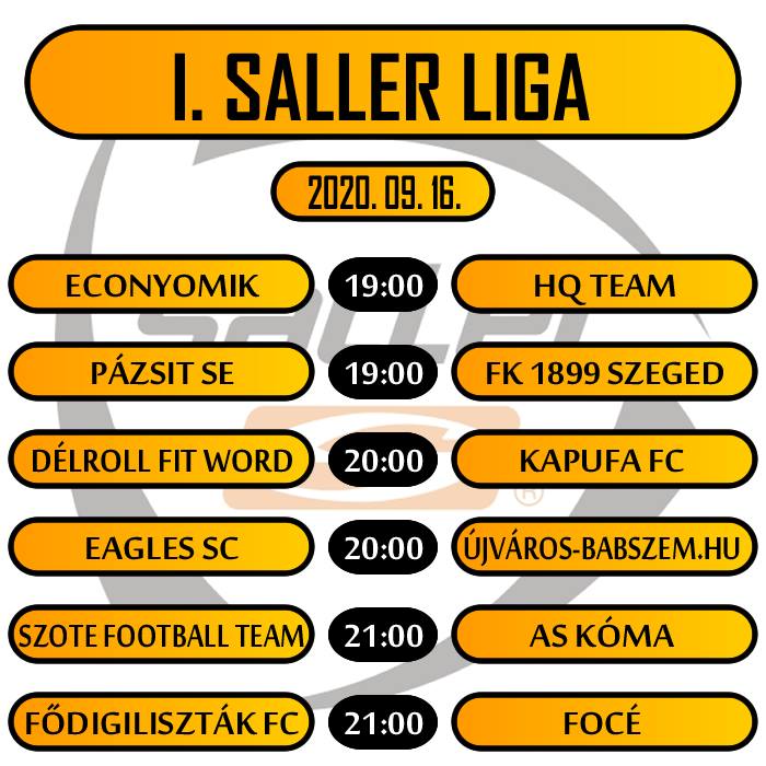 sallerliga Öt ligában zajlik a küzdelem a Szeged Városi kispályás bajnokságban - Saller Sport Magyarországi Márkaképviselet  -  Saller sportruházat, melegítők, labdák, kapusfelszerelés